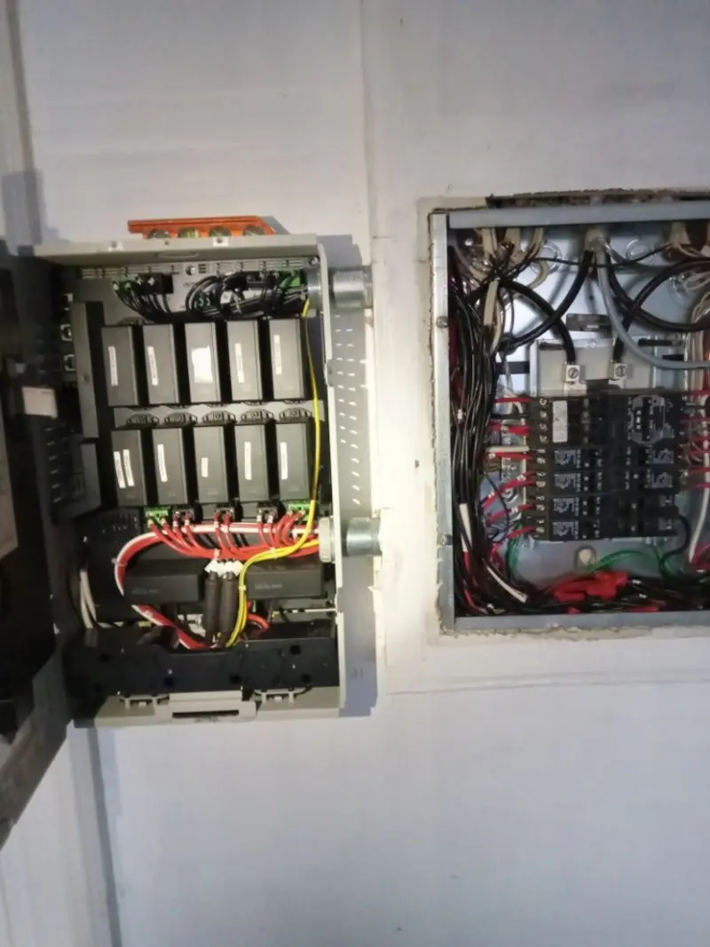Electrical panel upgrade completed for Security Camera Wiring in Lemoore Station